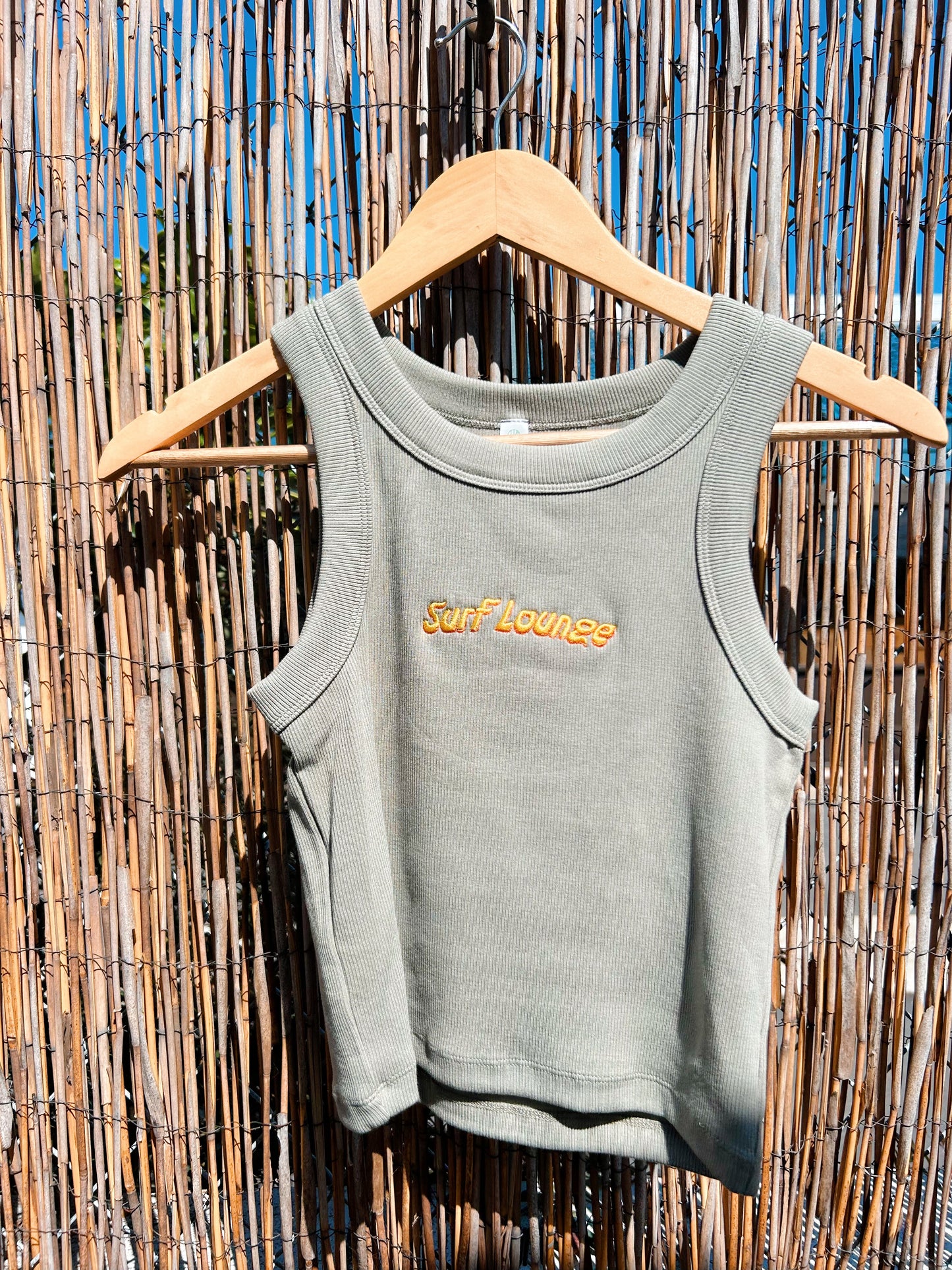 Surf Lounge Ribbed Crop Tank
