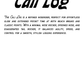 Cali Log