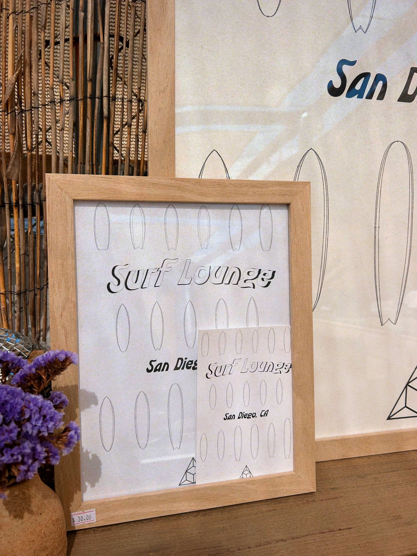 Surf Lounge Outline Catalogue Poster