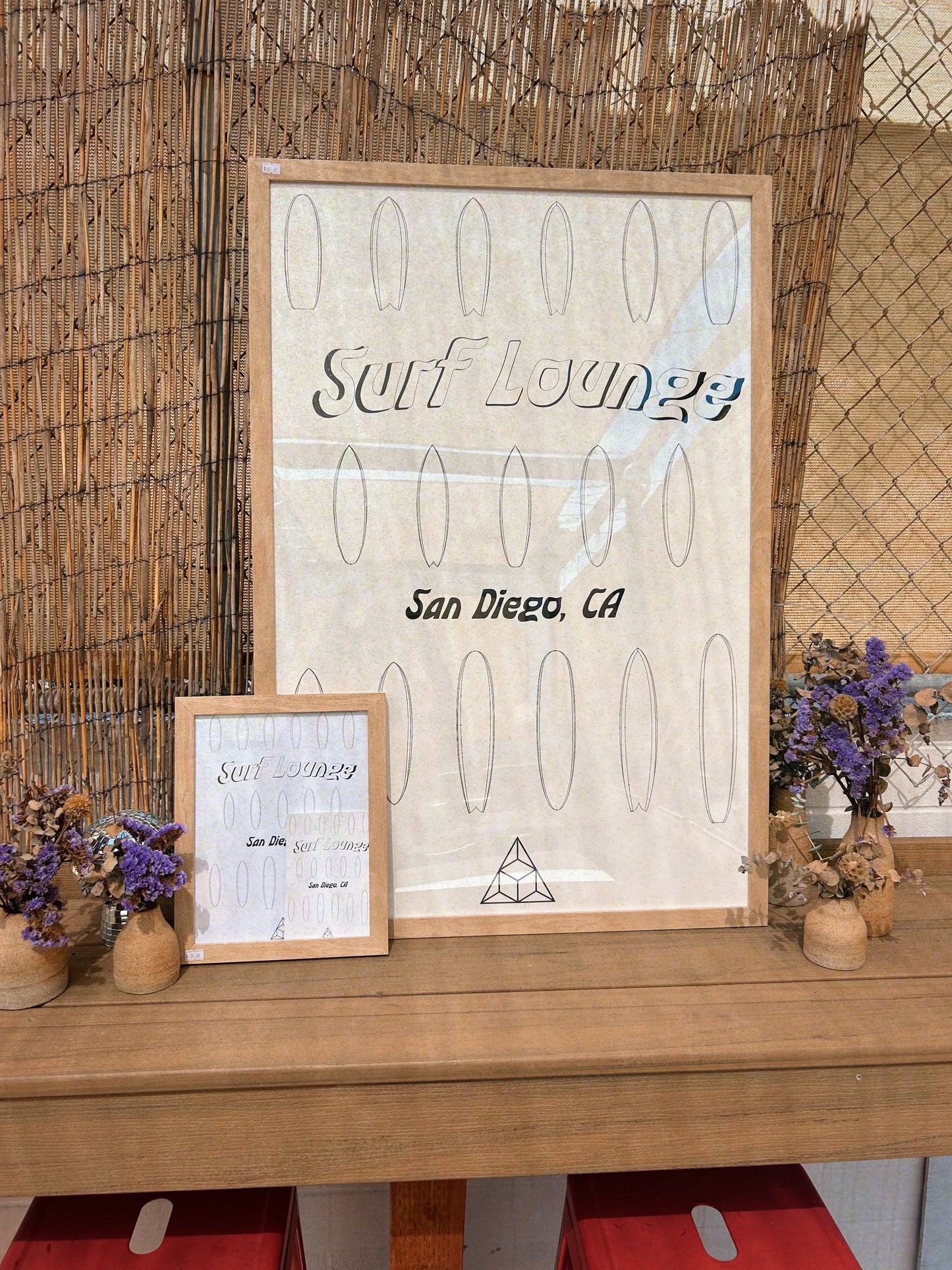 Surf Lounge Outline Catalogue Poster