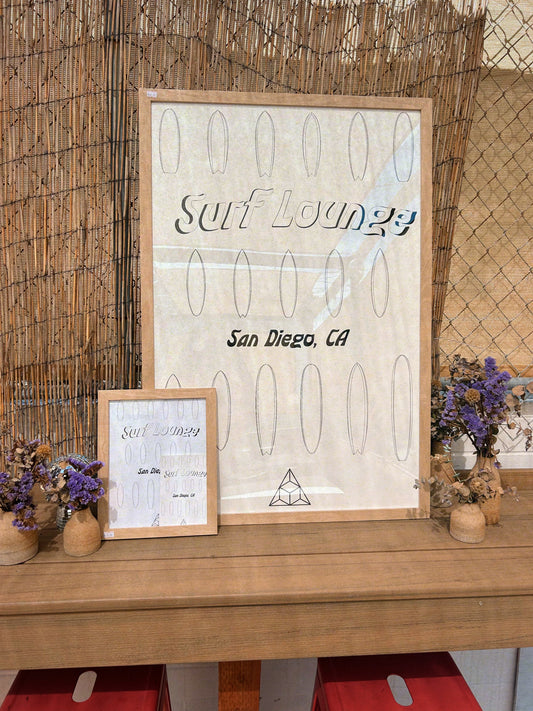 Surf Lounge Outline Catalogue Poster
