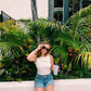 Surf Lounge Ribbed Crop Tank