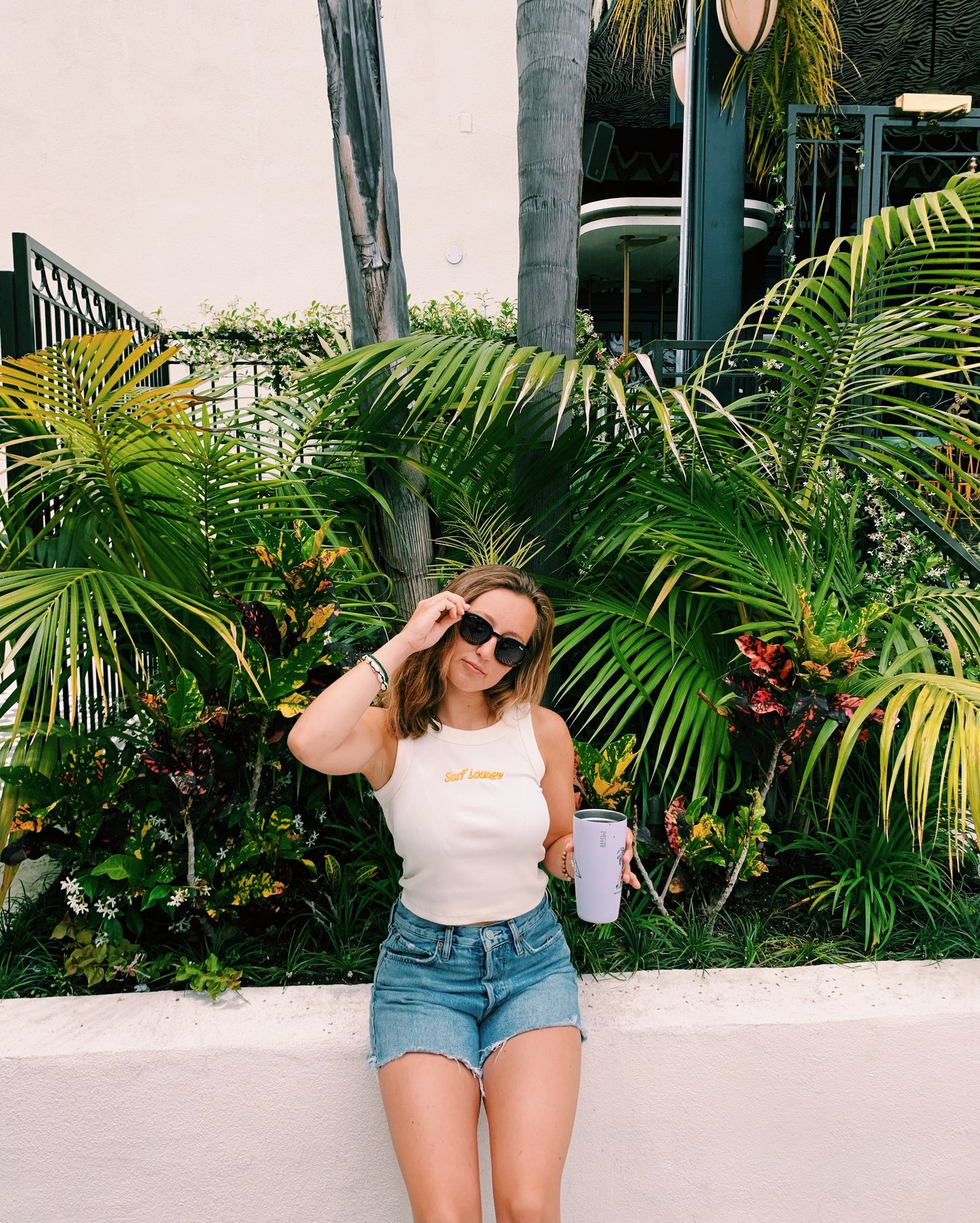 Surf Lounge Ribbed Crop Tank